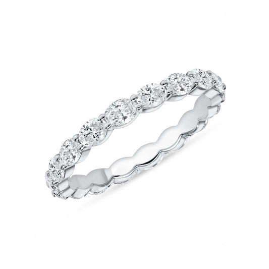 East West Oval Eternity Band